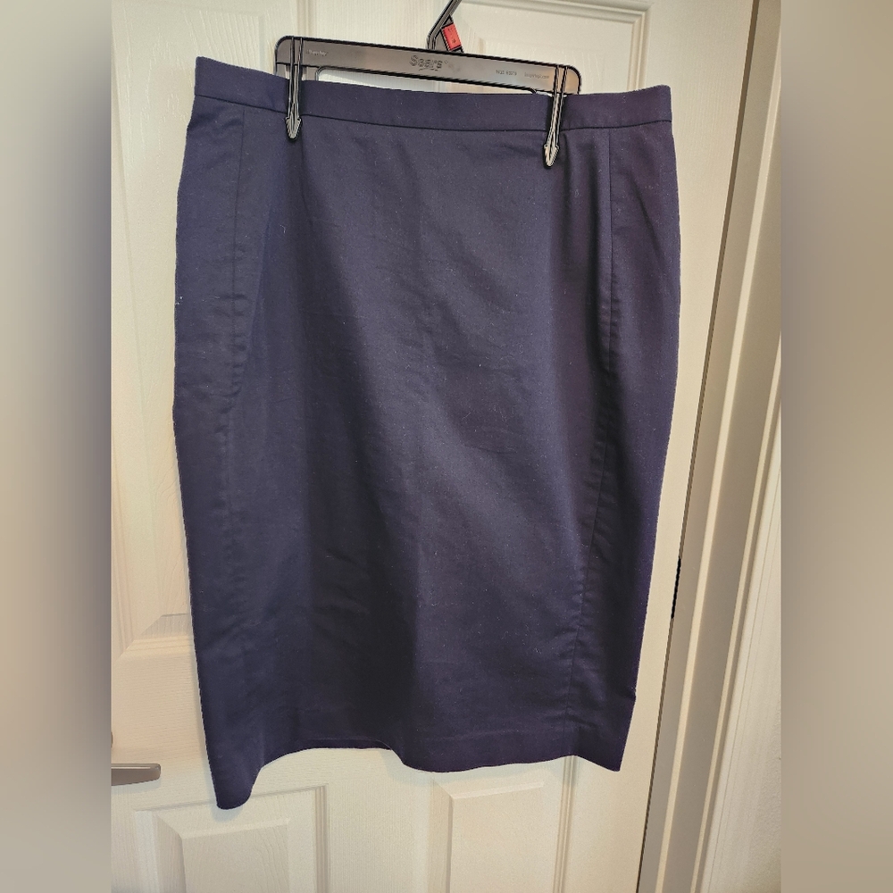 Navy Blue Pencil Skirt